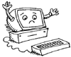 Job Find Computer - Clip art licensed from the Clip Art Gallery on DiscoverySchool.com